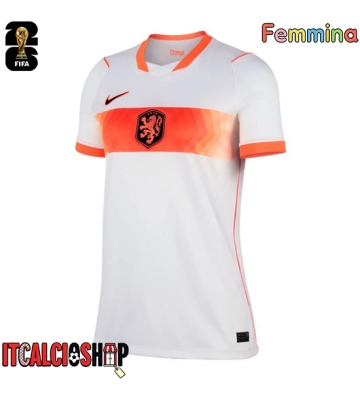 Paesi Bassi Seconda Maglia Femmina Mondiali 2026 Manica Corta